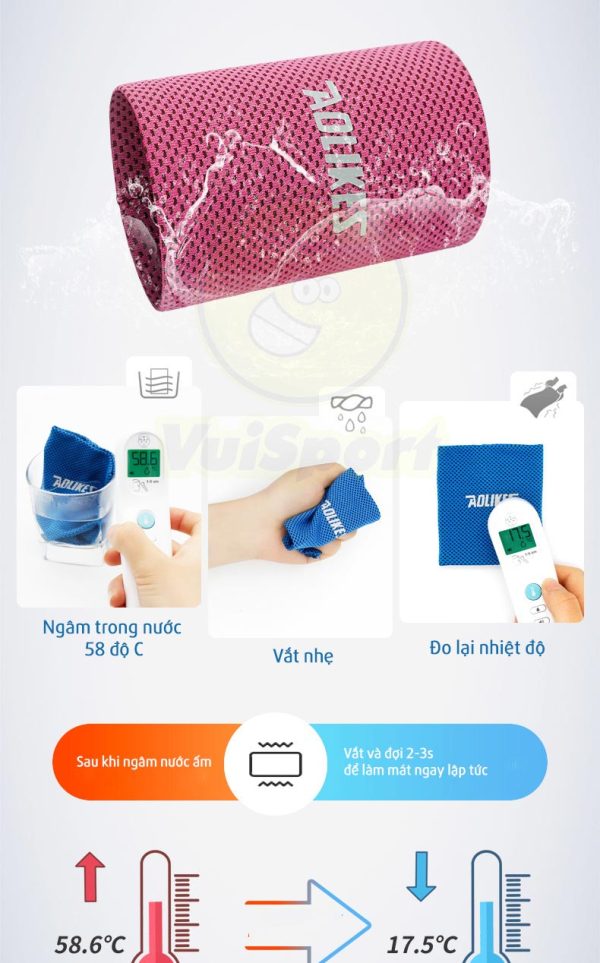 Băng cổ tay lụa Aolikes - 9cm
