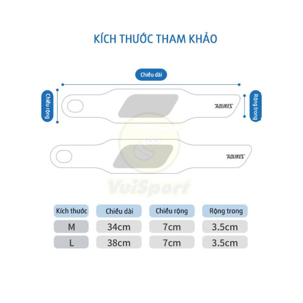 Băng cổ tay mỏng xỏ ngón Aolikes 7935
