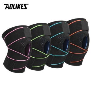 Bó gối thể thao lò xo silicone Aolikes 7908