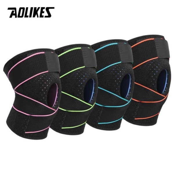 Bó gối thể thao lò xo silicone Aolikes 7908