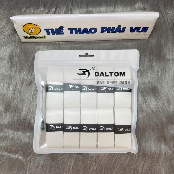 Quấn cán Daltom loại 2 lớp nilon dùng được cho Pickleball, Cầu lông, Tennis