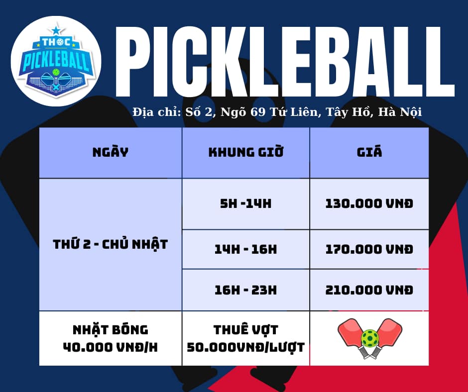 Sân Pickleball THOC - Tứ Liên