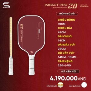 Vợt Soxter Impact Pro 2.0 mặt Kevlar