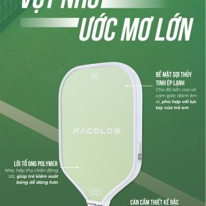 Vợt pickleball trẻ em Facolos Little Champion - 14mm
