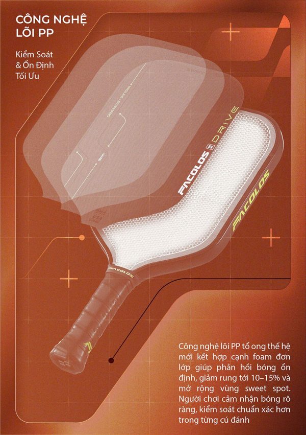 Vợt pickleball Facolos Drive Swift