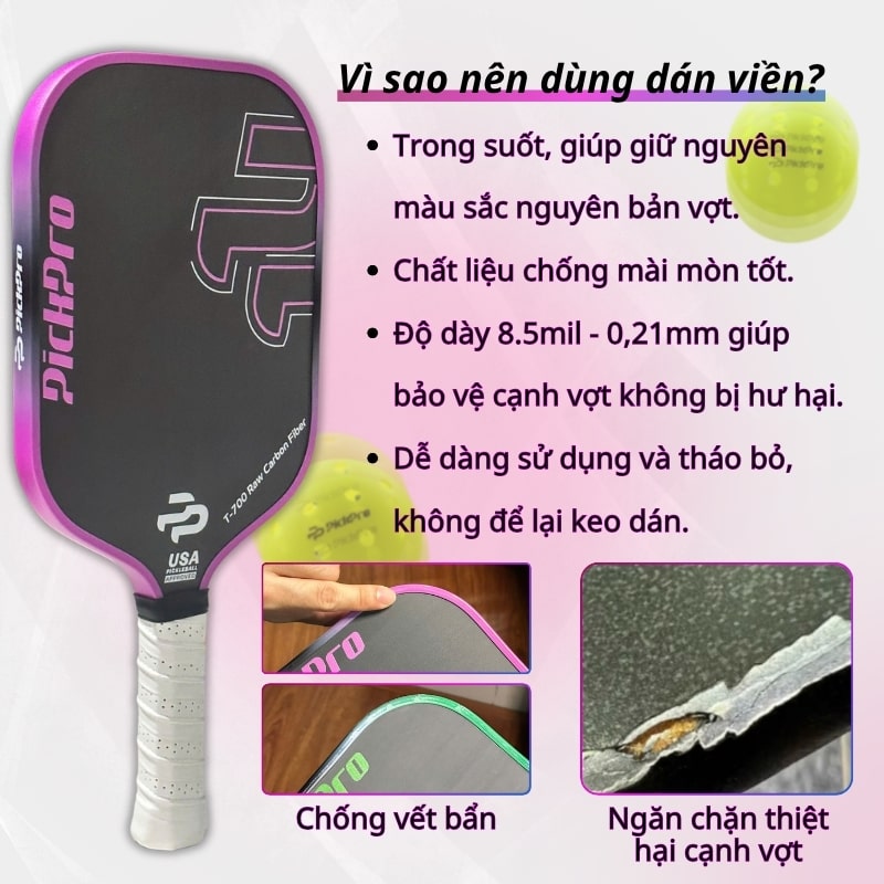 cách dán viền vợt pickleball đúng kỹ thuật cách dán viền vợt pickleball đúng kỹ thuật